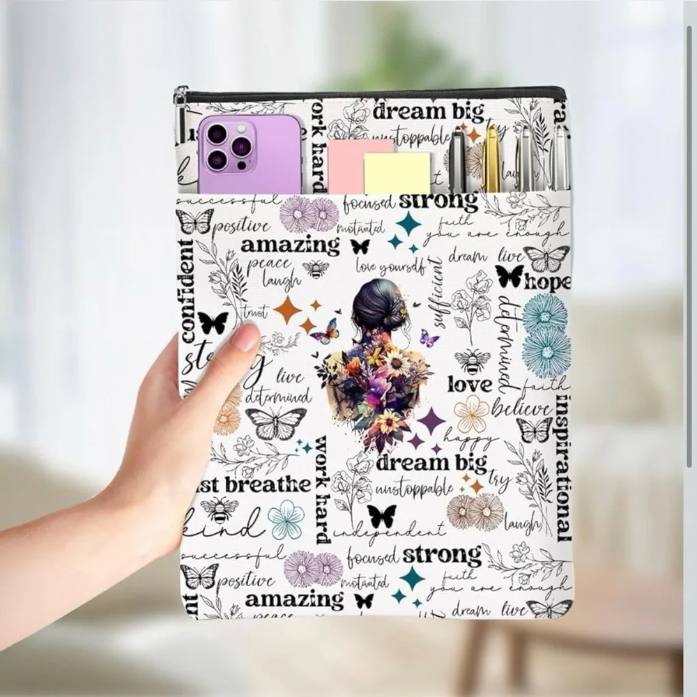Inspirational Quote and Butterfly Book or Tablet Sleeve